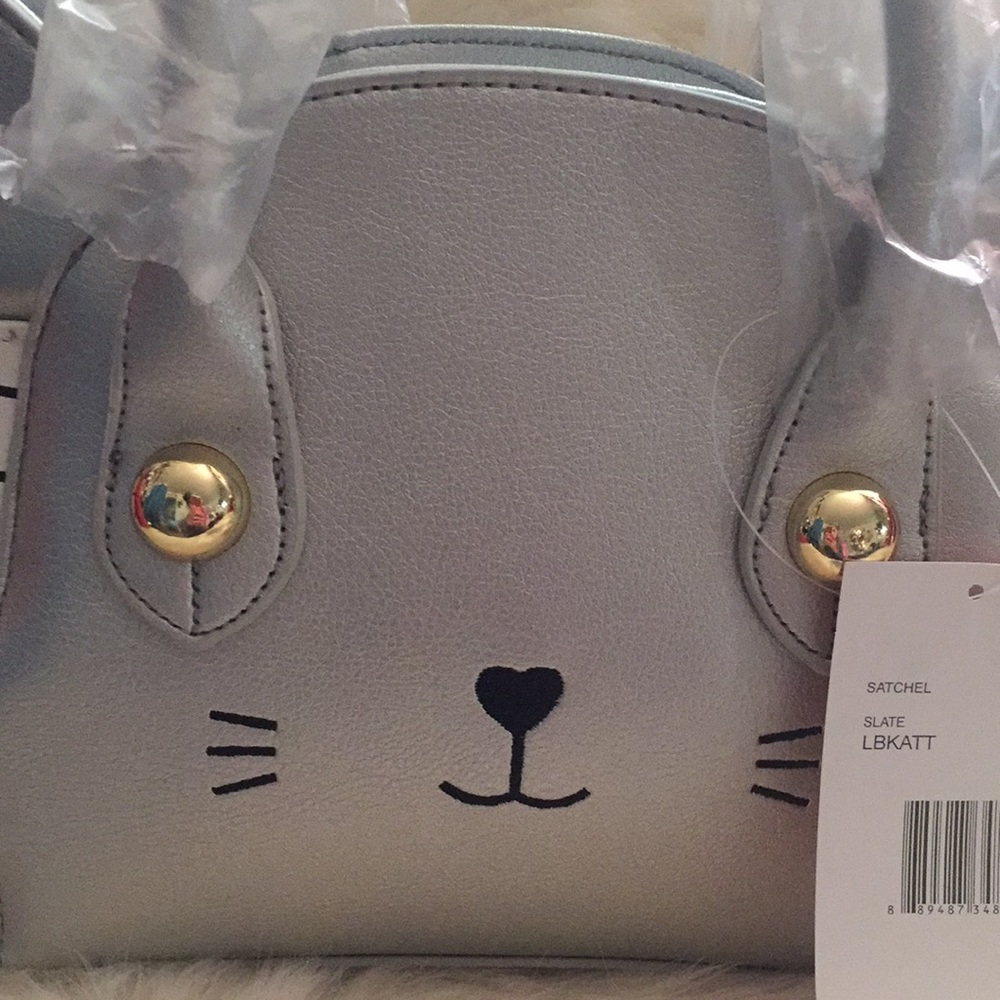 ๐SALEโฌ๏ธBetsey Johnson Cat face satchel๐๐ - Picture 2 of 8